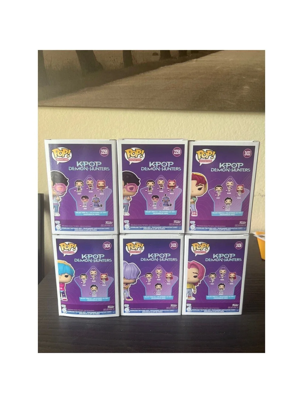 ALL SIX Saja Boys Funko Pops K-Pop Demon Hunters Jinu CHASE Mystery Romance Abby